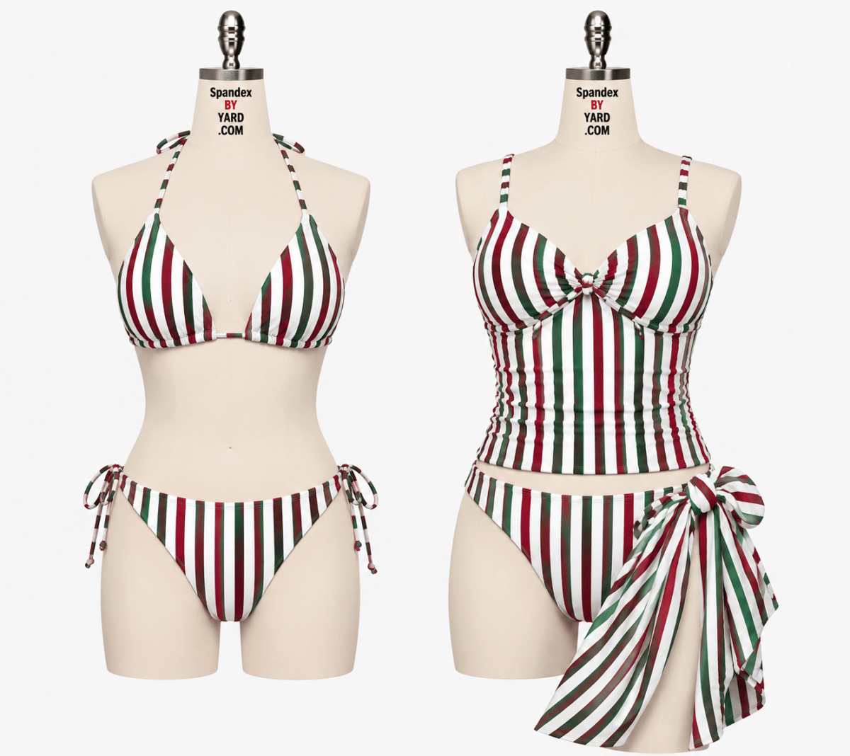 1/4 in Rome Stripe Poly Vertical Stripe Stretch Fabric for Swimwear & Activewear - Spandexbyyard