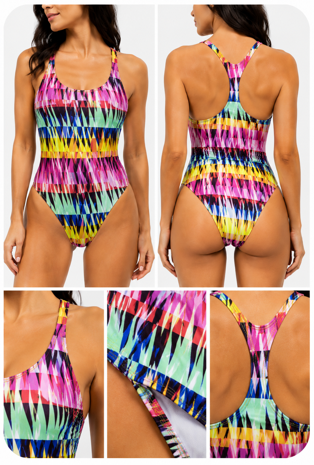 P-SPT01 Abstract Print Spandex Fabric by the Yard