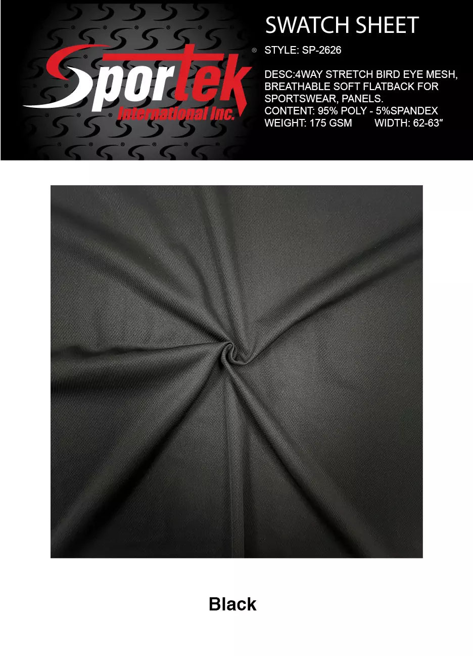 SP-2626 | 4-Way Stretch Bird Eye Mesh Fabric 95%Poly 5%Spandex