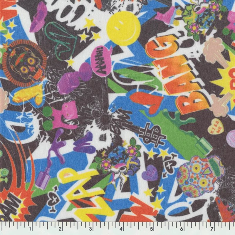 P - 3000L - 40894 - 1001 Cotton - Poly - Spandex Jersey Print - Spandexbyyard