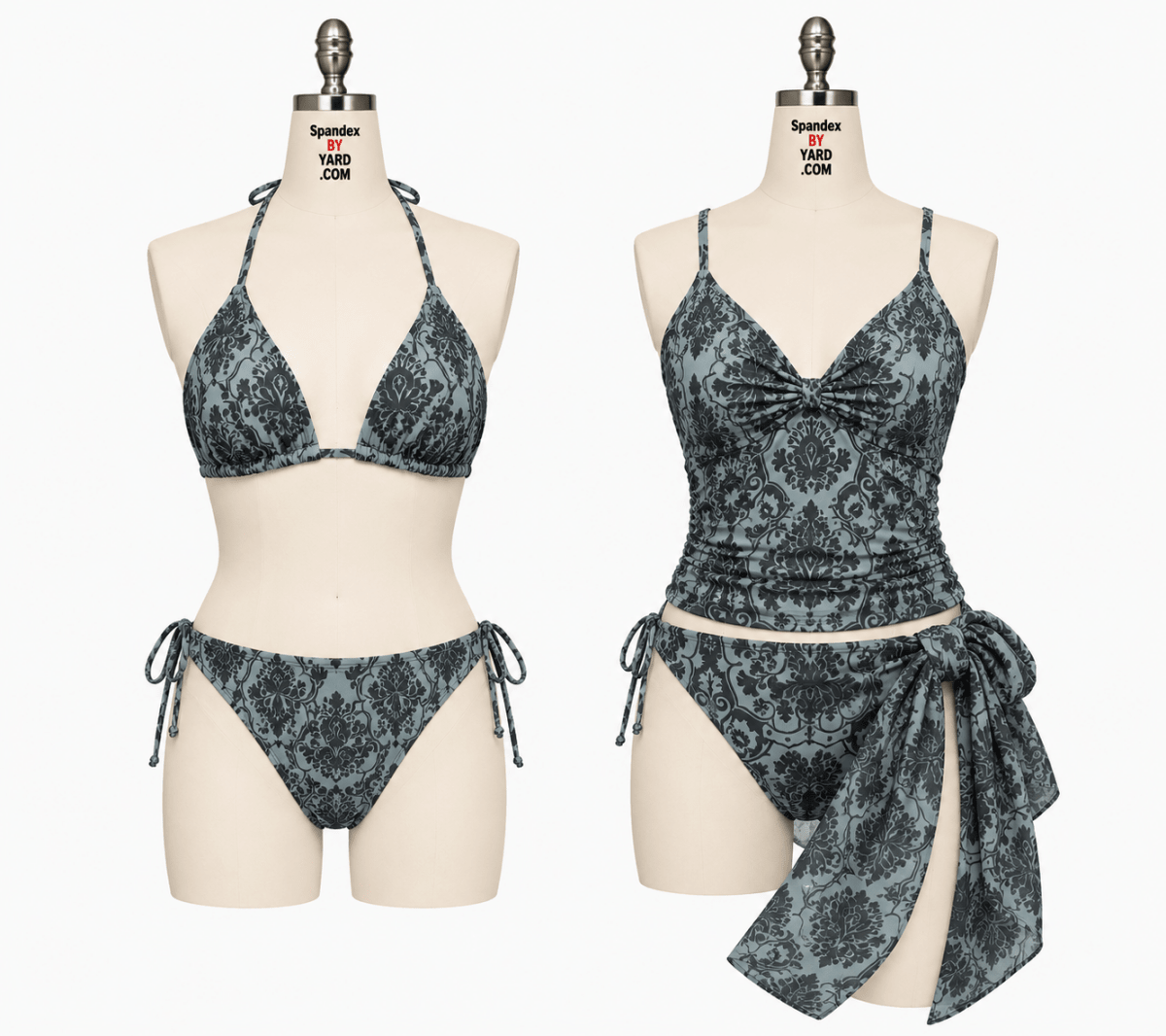 P - 36 - 4565 | geometry, manila, gray scale, drawing Printed Spandex - Spandexbyyard