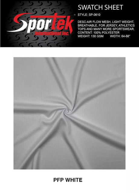SP-0610 - Lightweight Air Flow Mesh 100% Polyester
