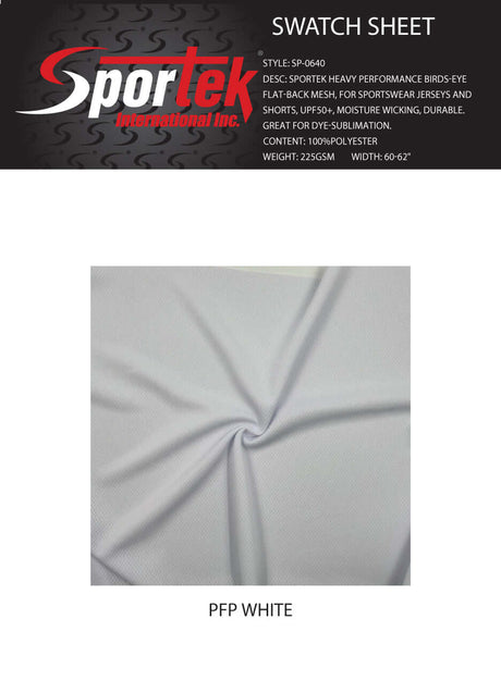 SP - 0640 Sportek Heavy Performance Bird's Eye Flat Back Mesh - Spandexbyyard