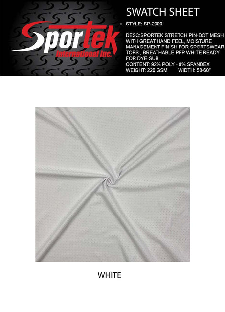 SP - 2900 Sportek Stretch pin - dot mesh - Spandexbyyard