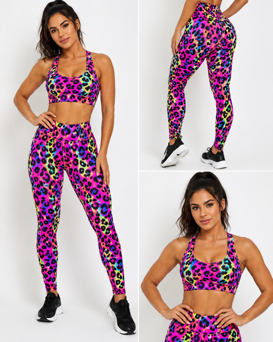 SP-NP2819 80% Nylon 20% Spandex Rainbow Animal Print 59/60 - Spandexbyyard