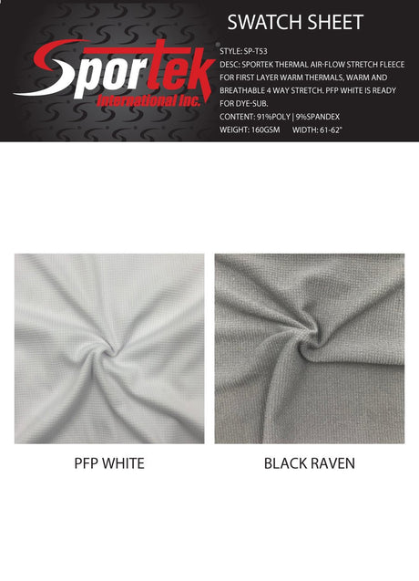 SP - T53 Sportek Thermal Air - Flow Stretch Fleece - Spandexbyyard