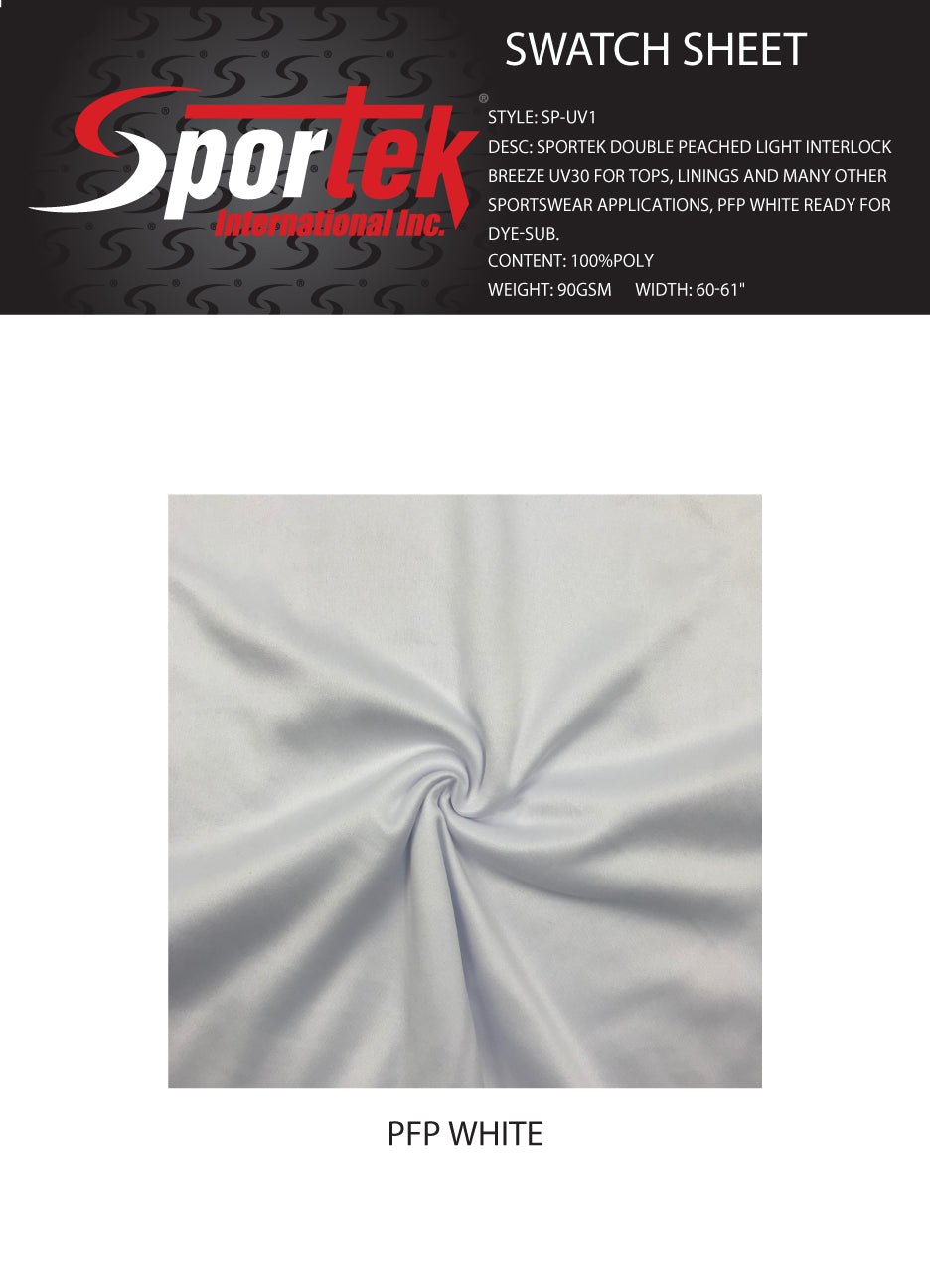 SP - UV1 Sportek Double - Peached Light Interlock - Spandexbyyard