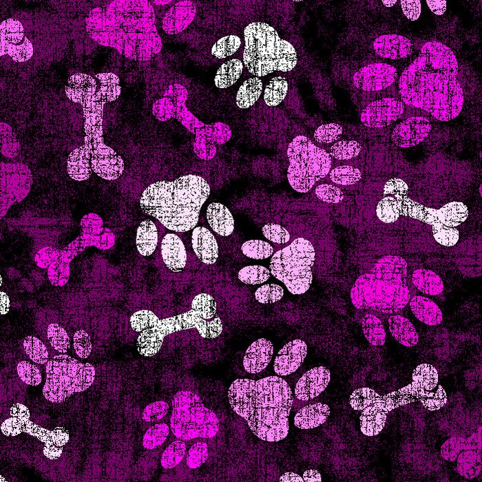 SPT 6630 PAWS AND BONES - Spandexbyyard