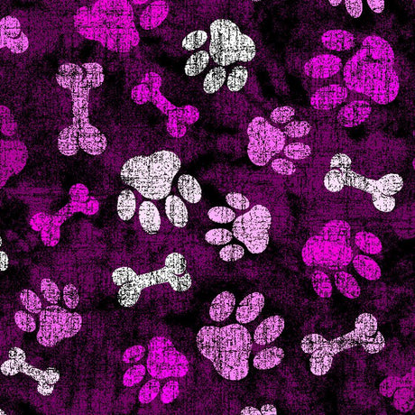 SPT 6630 PAWS AND BONES - Spandexbyyard