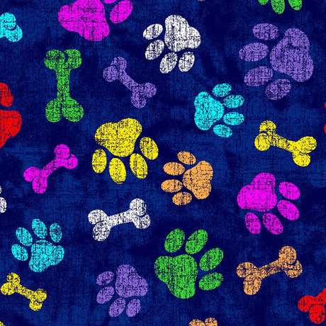 SPT 6630 PAWS AND BONES - Spandexbyyard