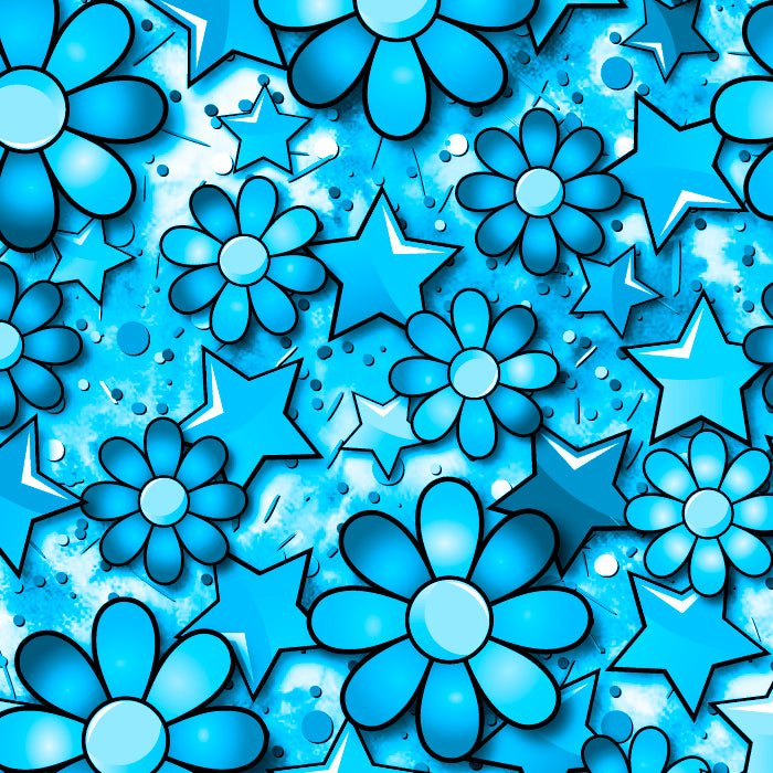 SPT 6639 Flower Stars - Spandexbyyard