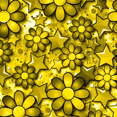 SPT 6639 Flower Stars - Spandexbyyard
