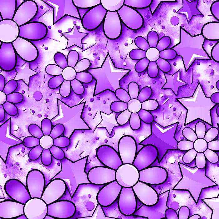 SPT 6639 Flower Stars - Spandexbyyard