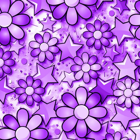 SPT 6639 Flower Stars - Spandexbyyard