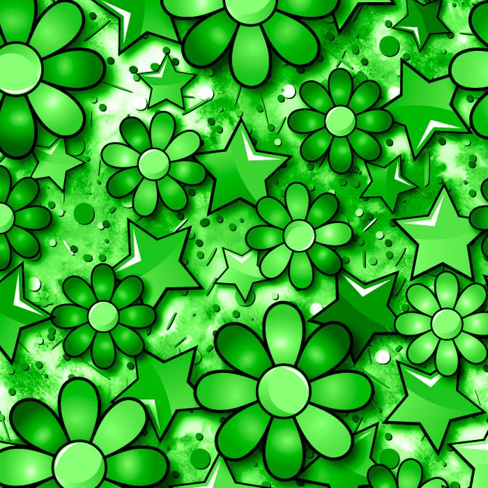 SPT 6639 Flower Stars - Spandexbyyard