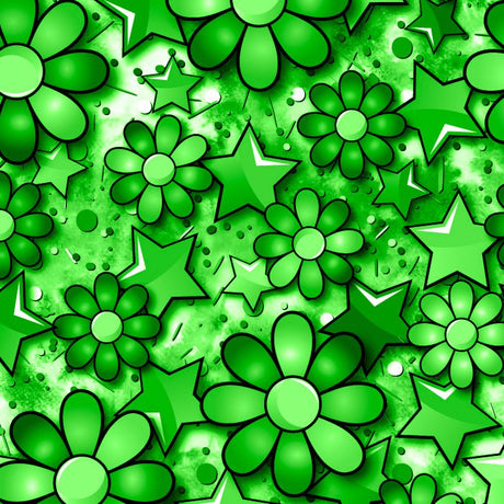 SPT 6639 Flower Stars - Spandexbyyard