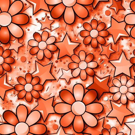 SPT 6639 Flower Stars - Spandexbyyard