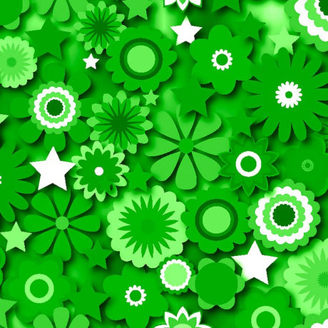 SPT 6640 Flower Stars 2 - Spandexbyyard