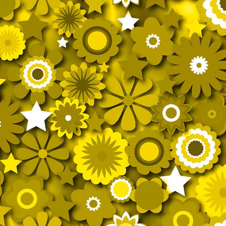 SPT 6640 Flower Stars 2 - Spandexbyyard