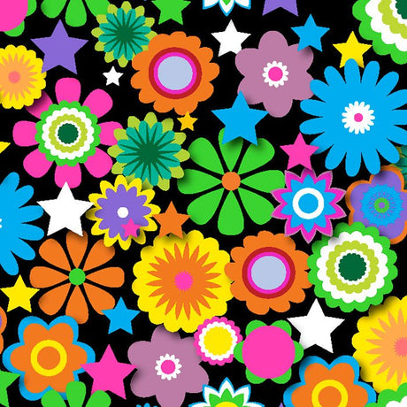 SPT 6640 Flower Stars 2 - Spandexbyyard