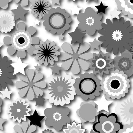 SPT 6640 Flower Stars 2 - Spandexbyyard