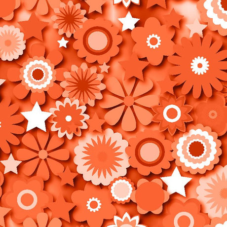 SPT 6640 Flower Stars 2 - Spandexbyyard