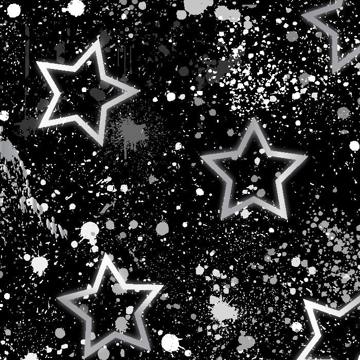 Rainbow Star Splatter2 – Colorful Star & Paint Splatter Print
