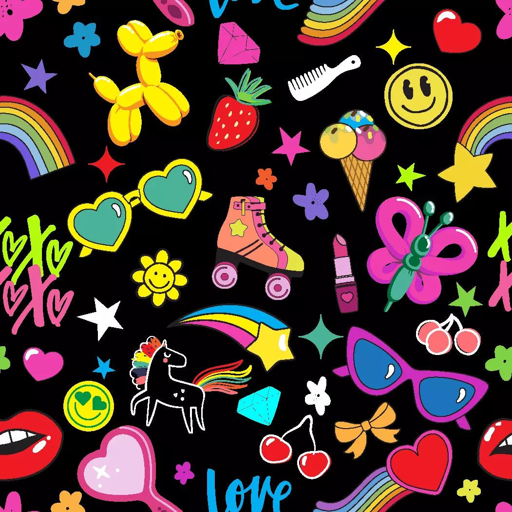 SPT - 6691 (XOXO) Printed Spandex Fabric - Spandexbyyard