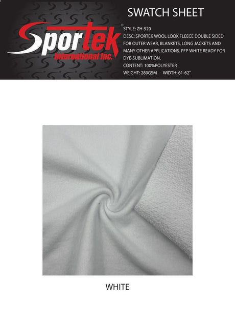 ZH - 520 Sportek Wool Look Fleece Double Sided - Spandexbyyard