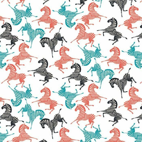 01263 Zebra Multicolor - Spandexbyyard