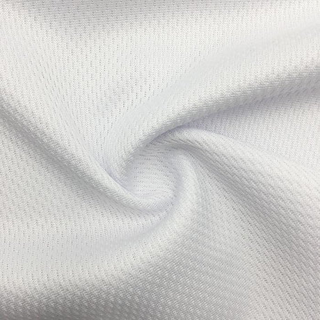 0630 | Moisture Management Mesh and PQ | Flat back Wicko Mesh Wicking Finish | White for Sublimation - Spandexbyyard