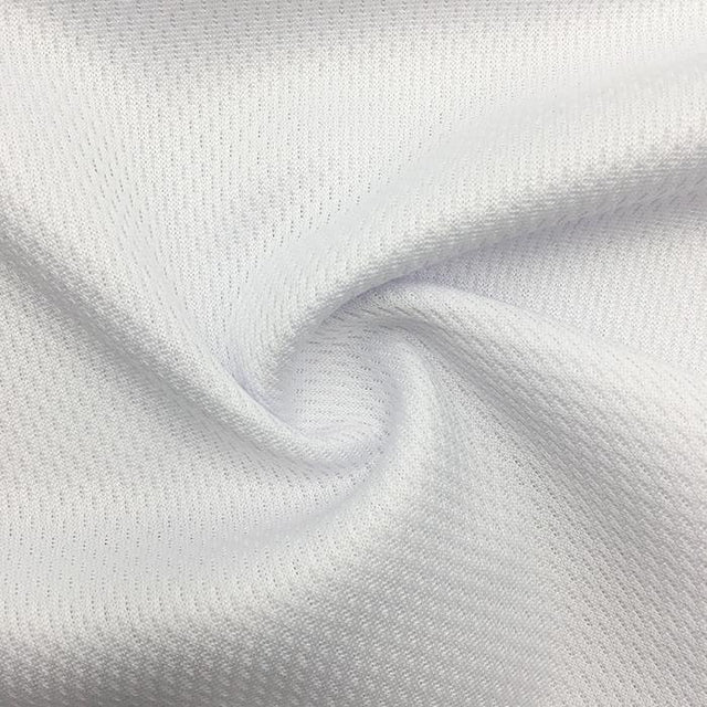 0630 | Moisture Management Mesh and PQ | Flat back Wicko Mesh Wicking Finish | White for Sublimation - Spandexbyyard