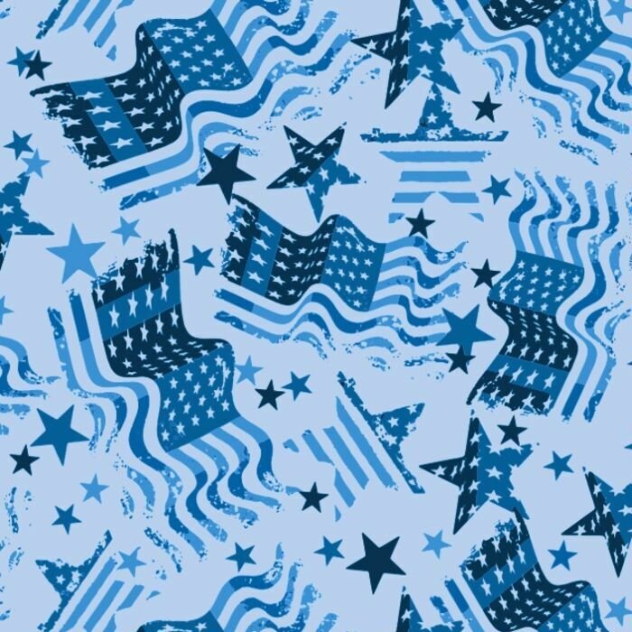 40602 Usa Flags - Spandexbyyard