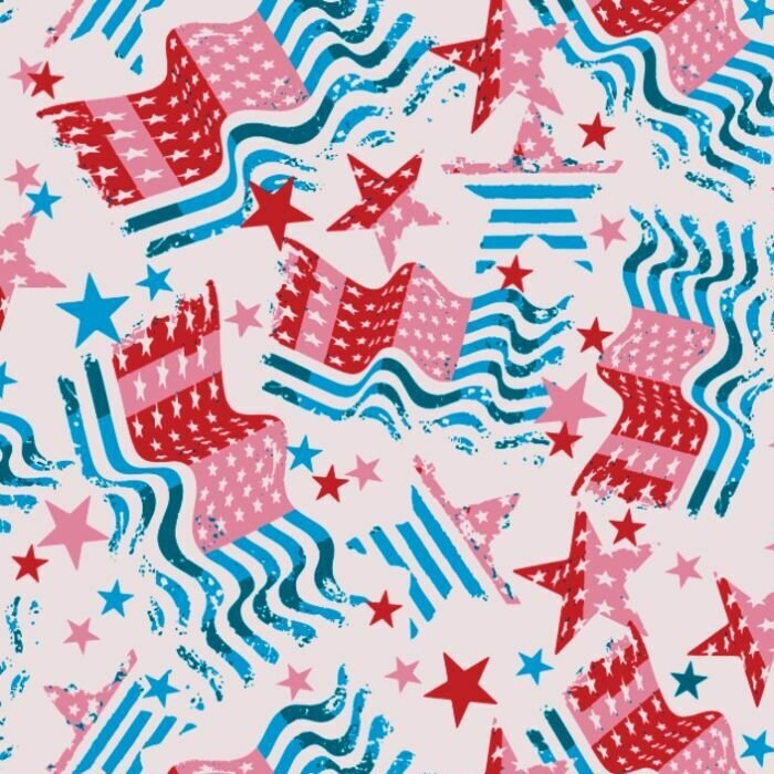 40602 Usa Flags - Spandexbyyard
