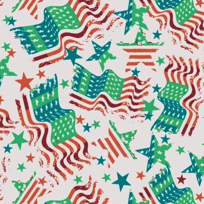 40602 Usa Flags - Spandexbyyard