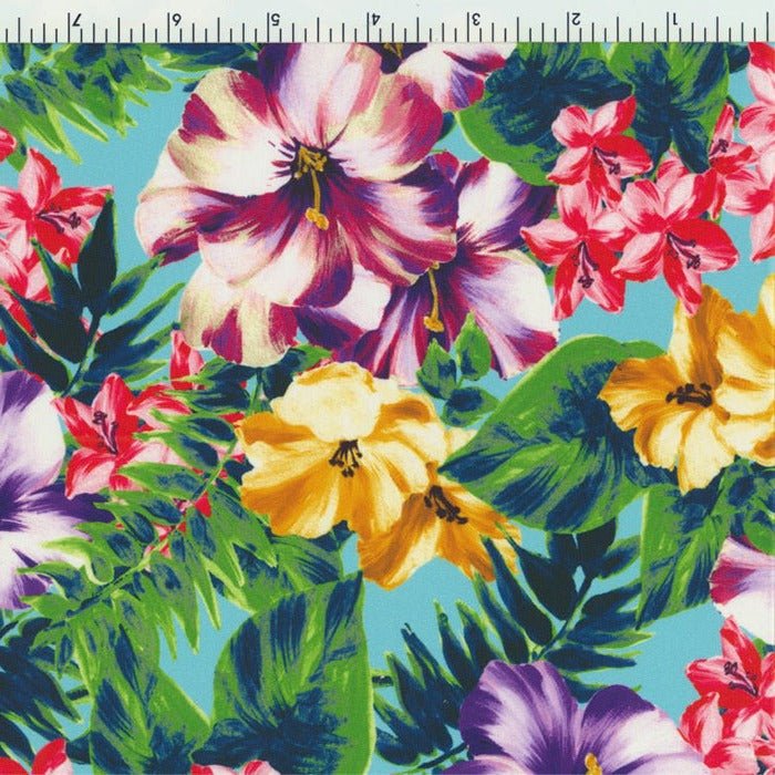 95518 - 1003 Hibiscus Rosella - Spandexbyyard