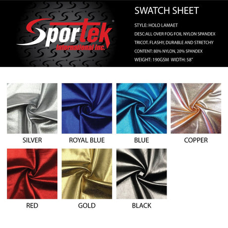 Holo Lamae Sportek All Over Fog Foil Nylon Spandex Tricot | Dance Wear | Party Design - Spandexbyyard