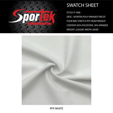 P - 1000 Sportek Poly - Spandex Tricot four Way Stretch PFP Heavyweight - Spandexbyyard