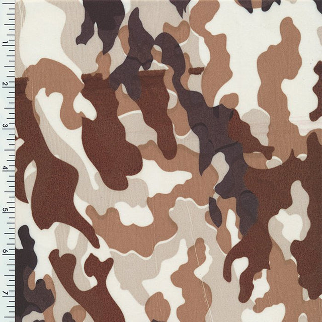 P - 10017 Camo Olive Black Sportek Poly Spandex Tricot Sanded Soft hand "Nafta Certified" - Spandexbyyard