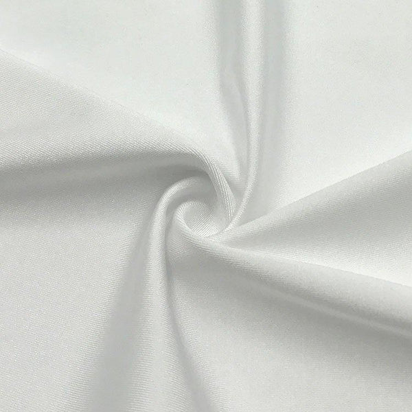 Cali Fabrics White Light Midweight Nylon/Spandex Fabric by the Yard