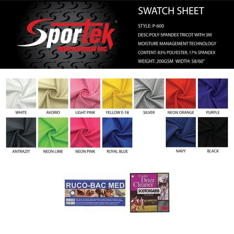 P - 600 Moisture Management Tricot - Spandexbyyard