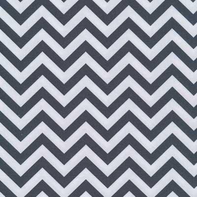 P - CHEVRON Antrazit/whitePrinted Spandex - Spandexbyyard