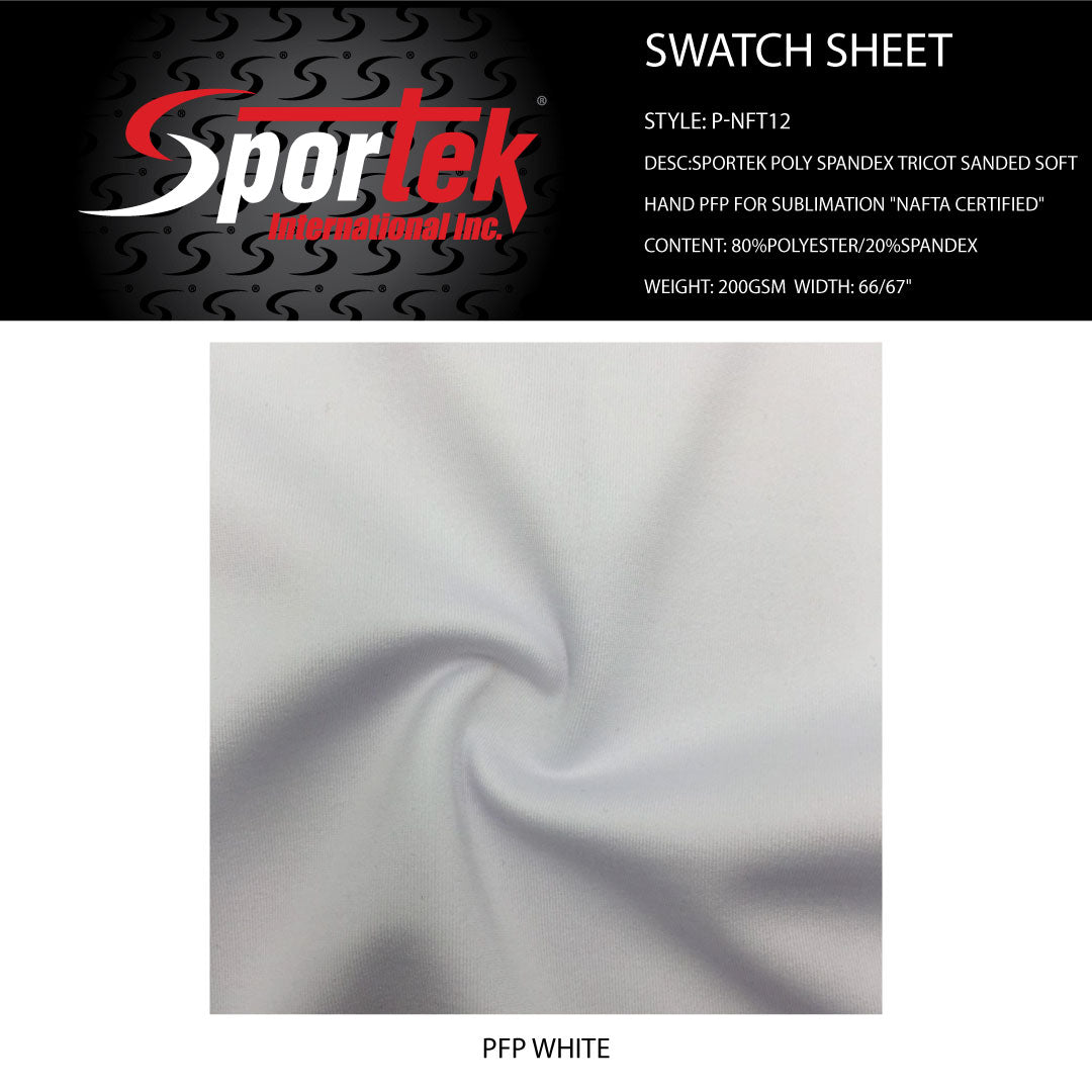 P - NFT12 Sportek Poly Spandex Tricot Sanded Soft hand PFP for sublimation "Nafta Certified" - Spandexbyyard