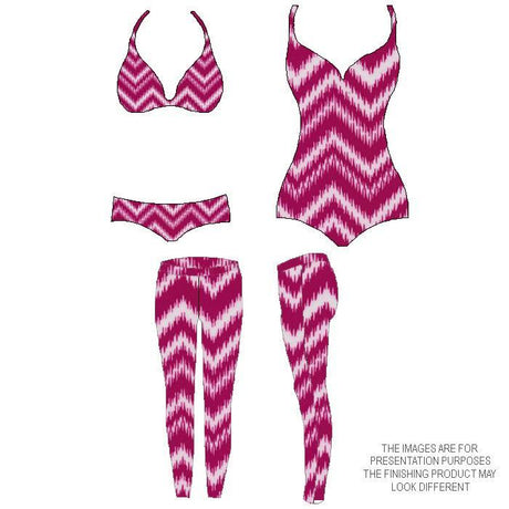 P - SPT10 - 01| Chevron Printed Spandex - Spandexbyyard