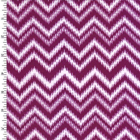 P - SPT10 - 05 | chevron, wave, Printed Spandex - Spandexbyyard