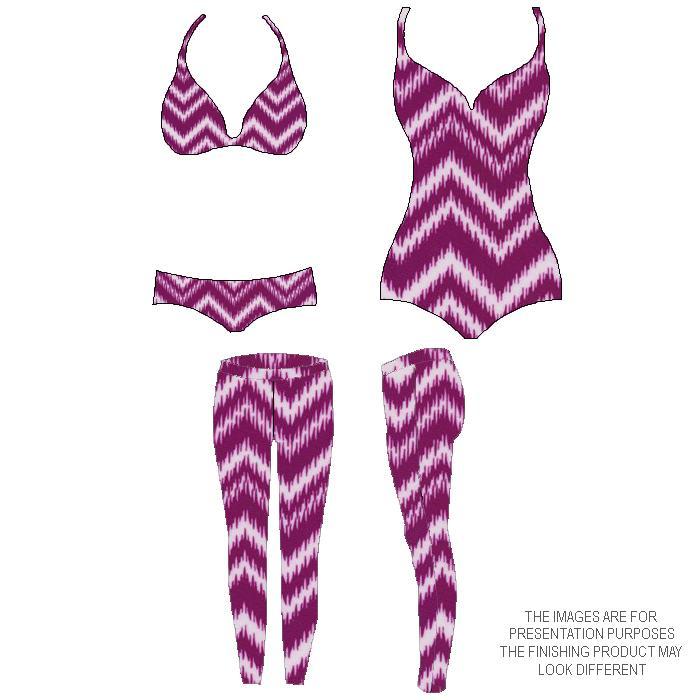 P - SPT10 - 07 | chevron, Printed Spandex Printed Spandex - Spandexbyyard