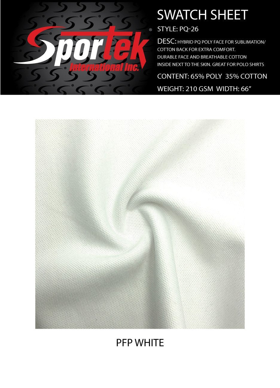 PQ - 26 | Stretch Mesh | Sublimation | Breathable | Durable | Cotton inside| For Polo Shirts - Spandexbyyard
