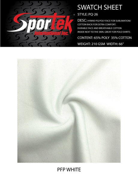 PQ - 26 | Stretch Mesh | Sublimation | Breathable | Durable | Cotton inside| For Polo Shirts - Spandexbyyard