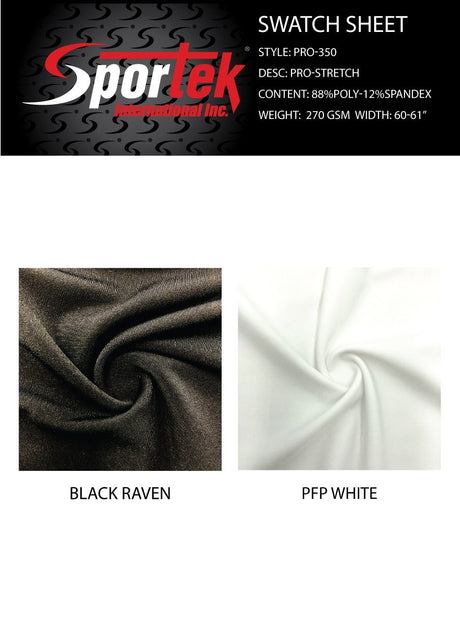 PRO - 350 Sportek Pro - stretch Tricot Single Side Fleece, Soft with high compression - Spandexbyyard