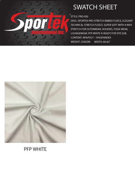 PRO - 950 Sportek Pro - stretch Ribbed Fleece - Spandexbyyard